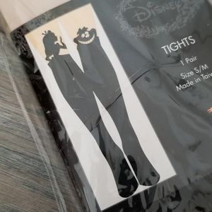 Alice in Wonderland Black Silhouette Tights